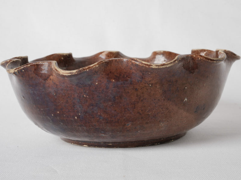 French vintage ceramic fruit bowl