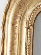 Historical aged finish reflective mirror