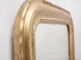 Regal 19th-century crafted living room mirror