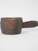 Classic country-style wood mortar