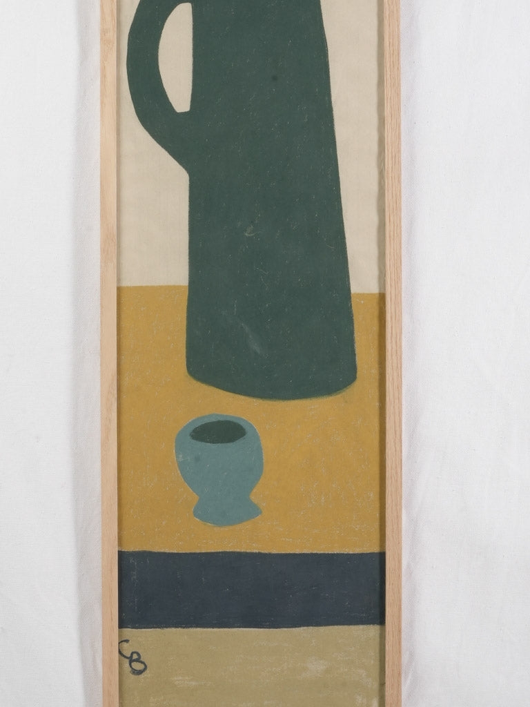 Earthy toned framed painting