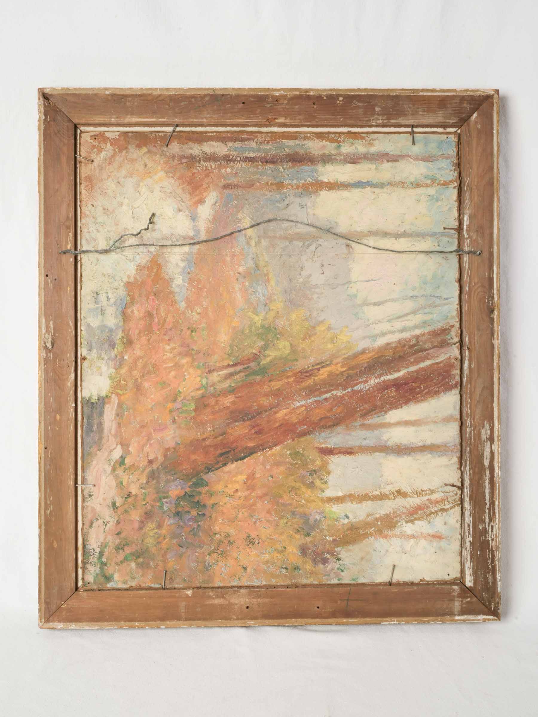 Antique Village Streetscape dated 1927 - 26" x 22½"