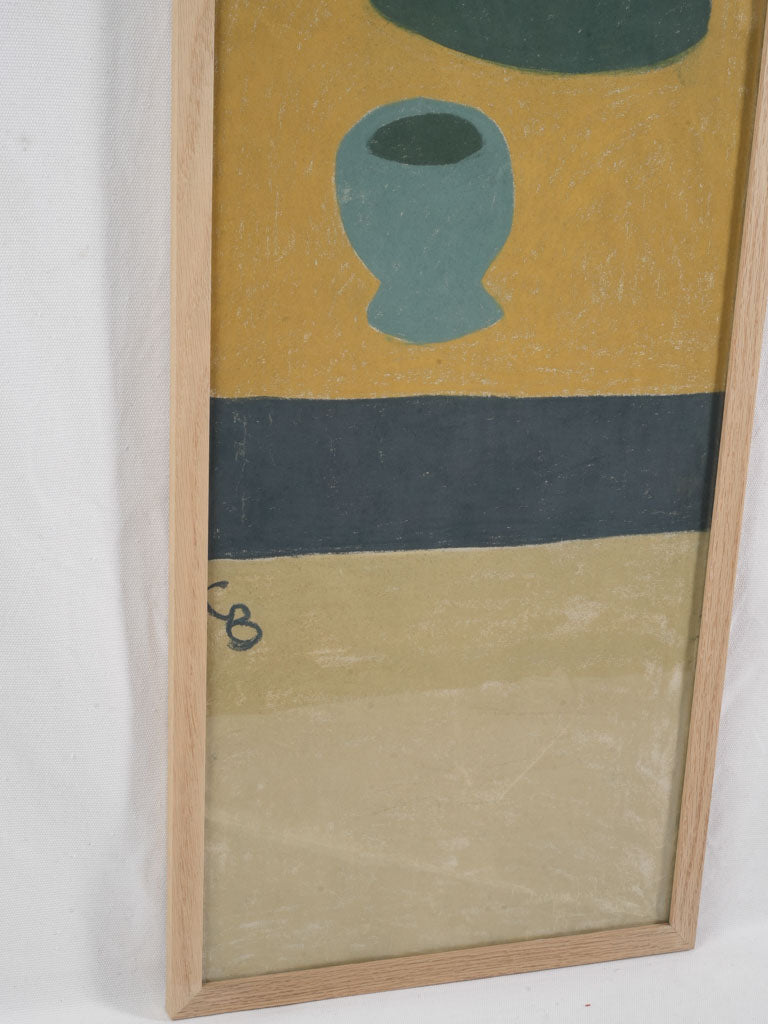 Abstract minimalist craft paper drawing