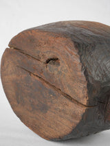 Time-worn ashwood mortar collectible