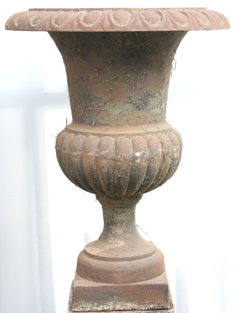 French rust-patina Medici vase  