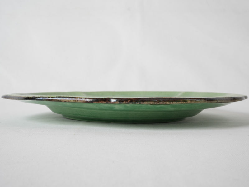 Refine Dieulefit green pottery platter