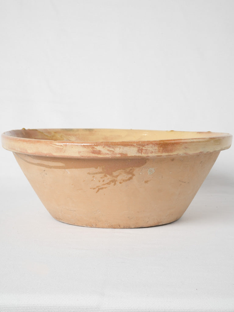 20th-century yellow ochre ceramic bowl