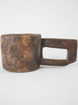 Classic aged wood mortar