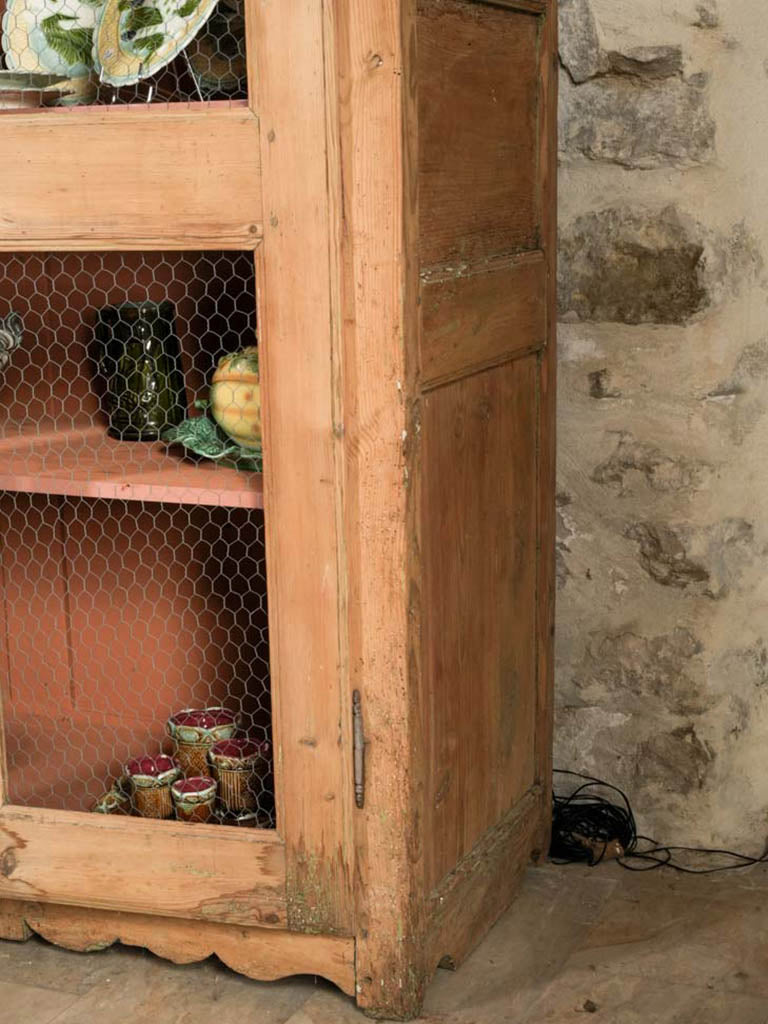 Scalloped apron vintage cabinet