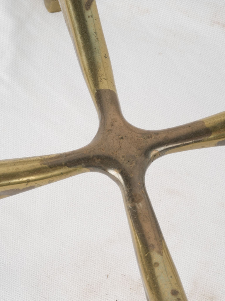 Luxurious aged brass coffee table frame