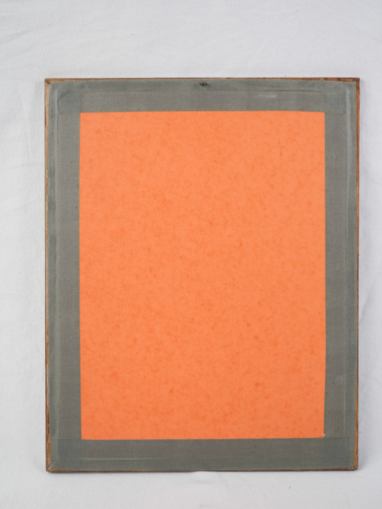 Distressed finish historical art piece