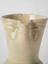 Rustic French cream and ochre pitcher
