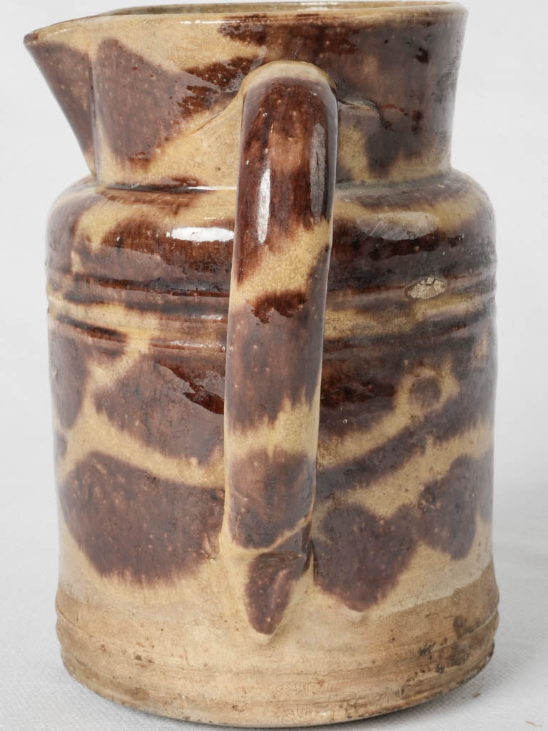 Vintage French mottled coffee pot