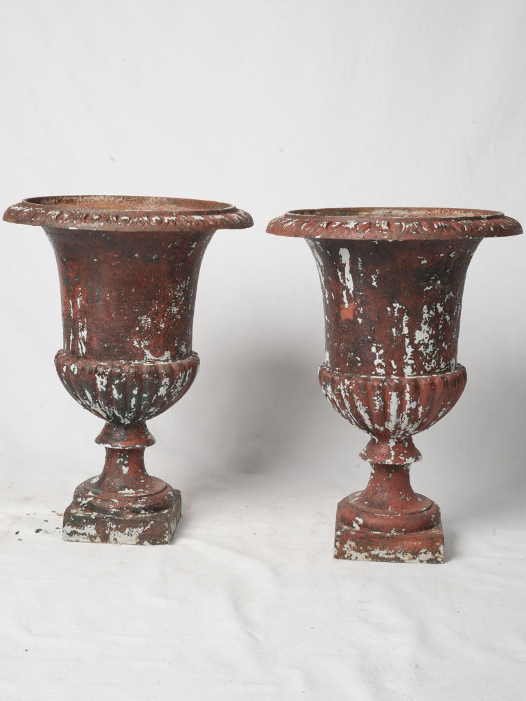 Unique painted antique urns  