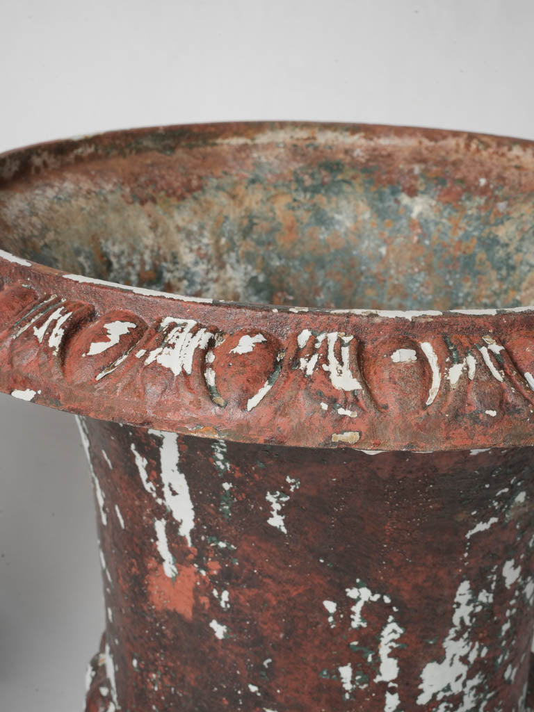 Warm inviting vintage urns  