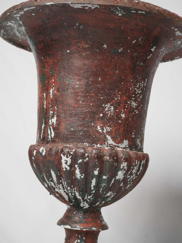 Artistic surface vintage Medici urns  
