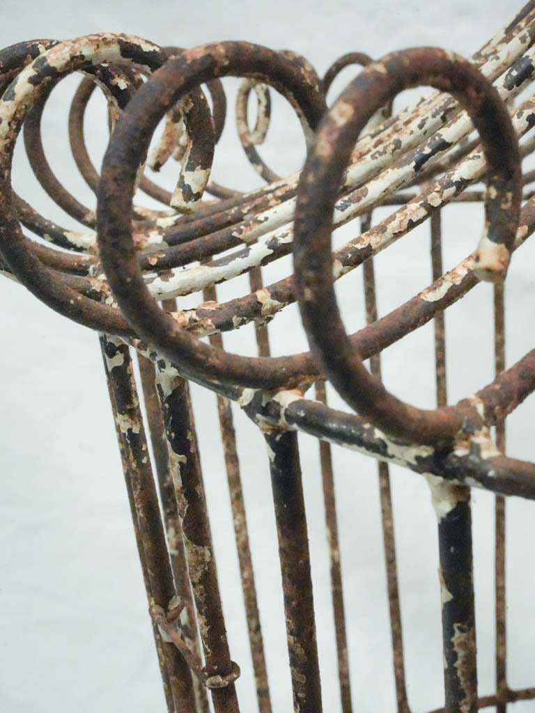 Historic European vintage metal birdcage  