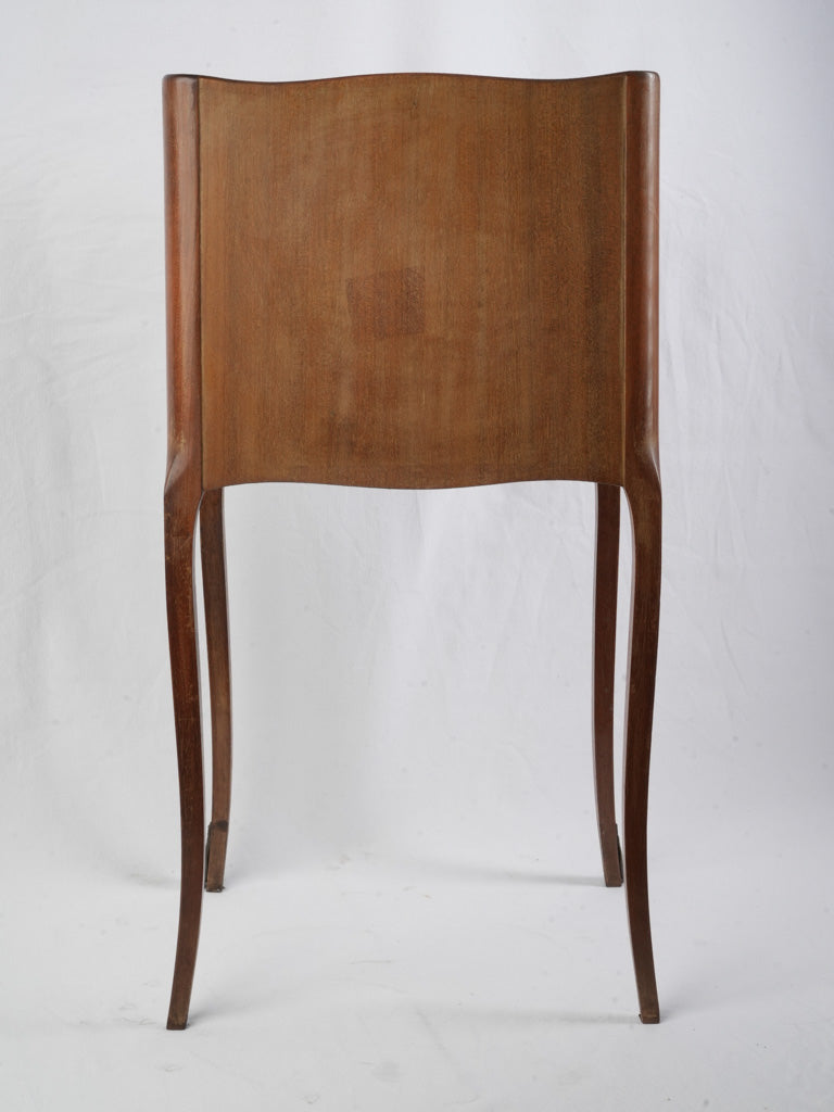 Slender cabriole legs bedside table  