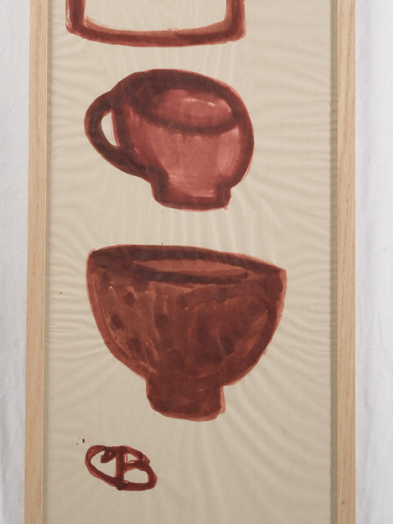 Minimalist craft paper drawing