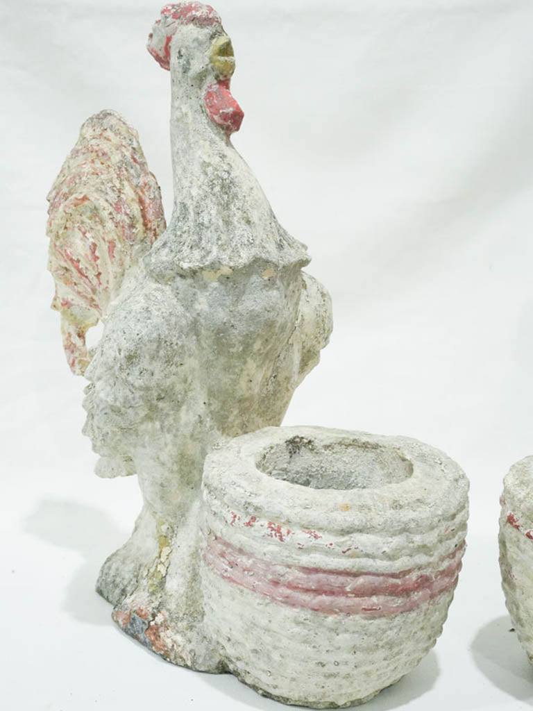 French country style stone planters