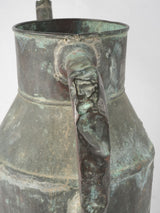 Time-worn aesthetic copper watering jug
