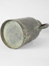 Antique French patina copper can