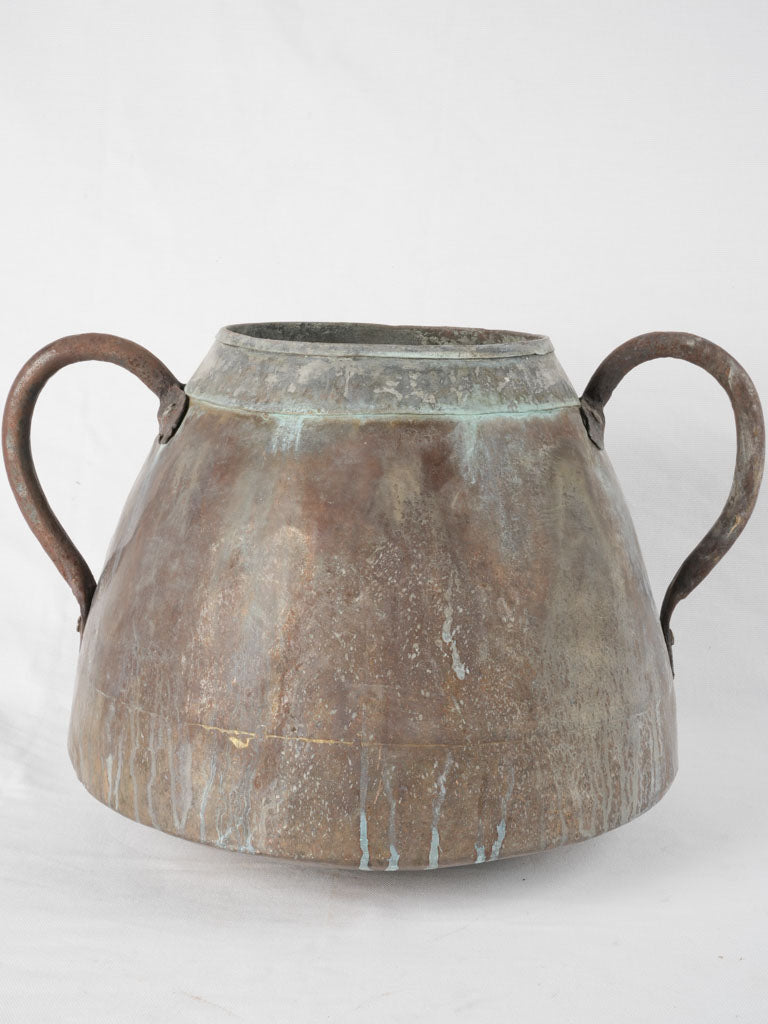 Antique tapered Cauldron - Copper 12¼"