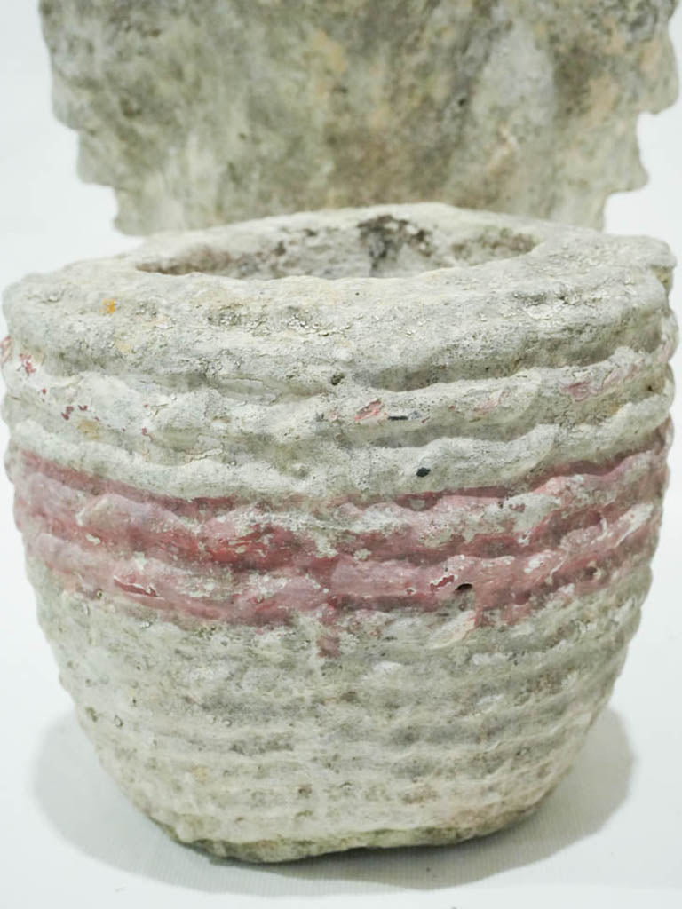 Sculptural circular basin rooster