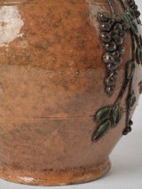 Decorated antique ceramic pitcher from Isère