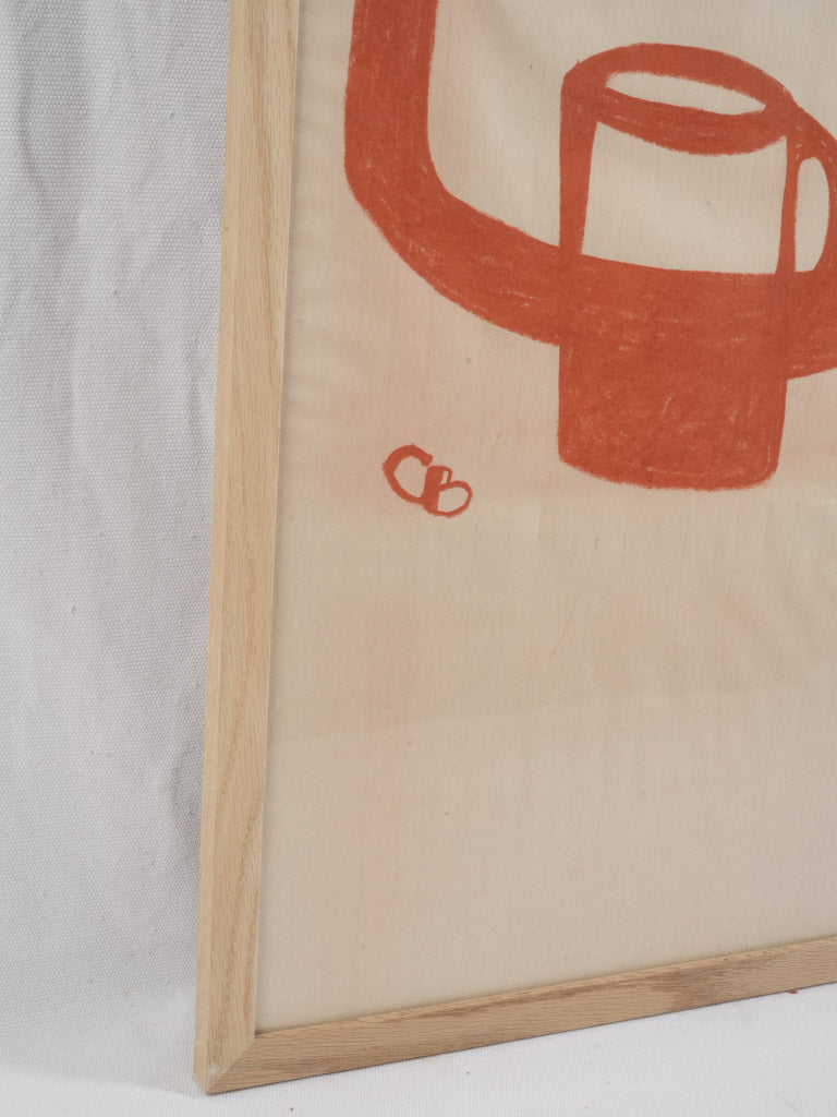 Stylized Pitcher and Cup Painting