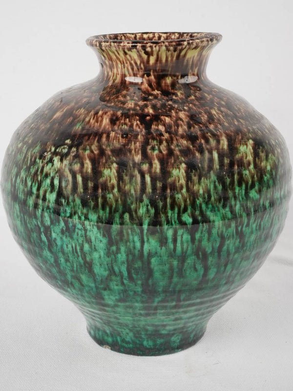 Speckled finish antique decorative vase