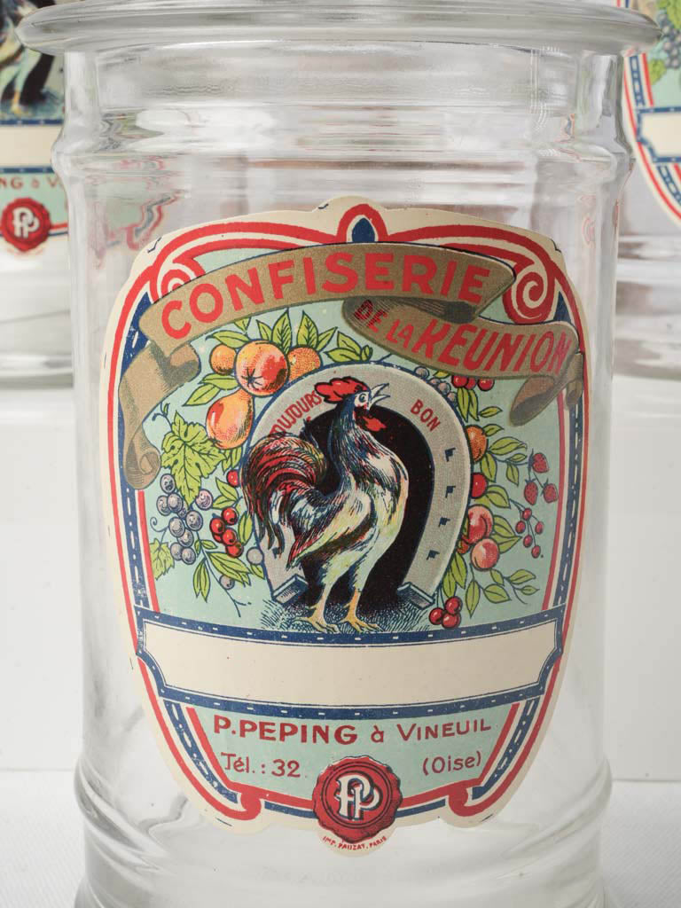 Charming vintage candy jar collection