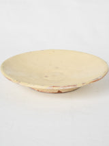 Yellow-glazed, French terracotta plate