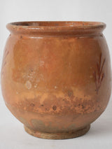 Exquisite antique glazed leaf pot