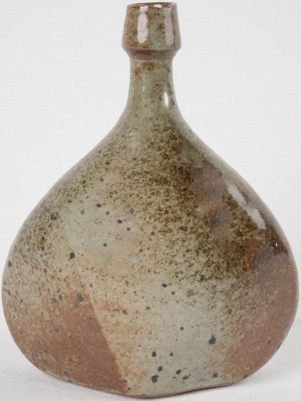 Vintage speckled ceramic vase decor