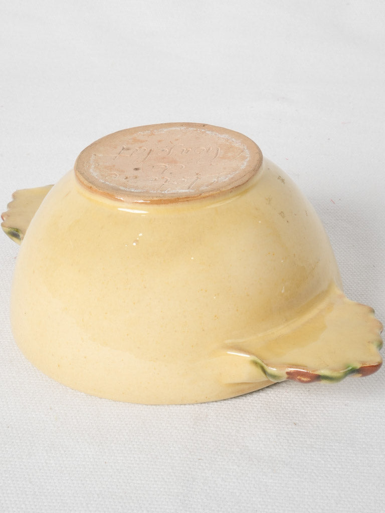French Drôme terracotta soup bowl