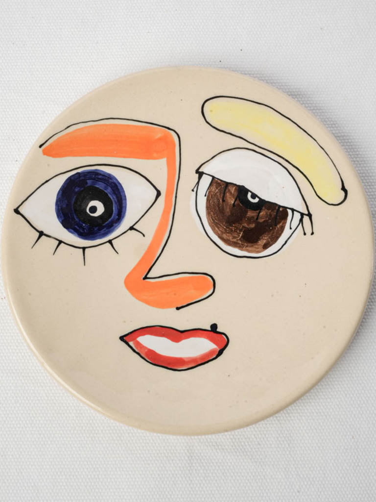 Contemporary handcrafted ceramic plate