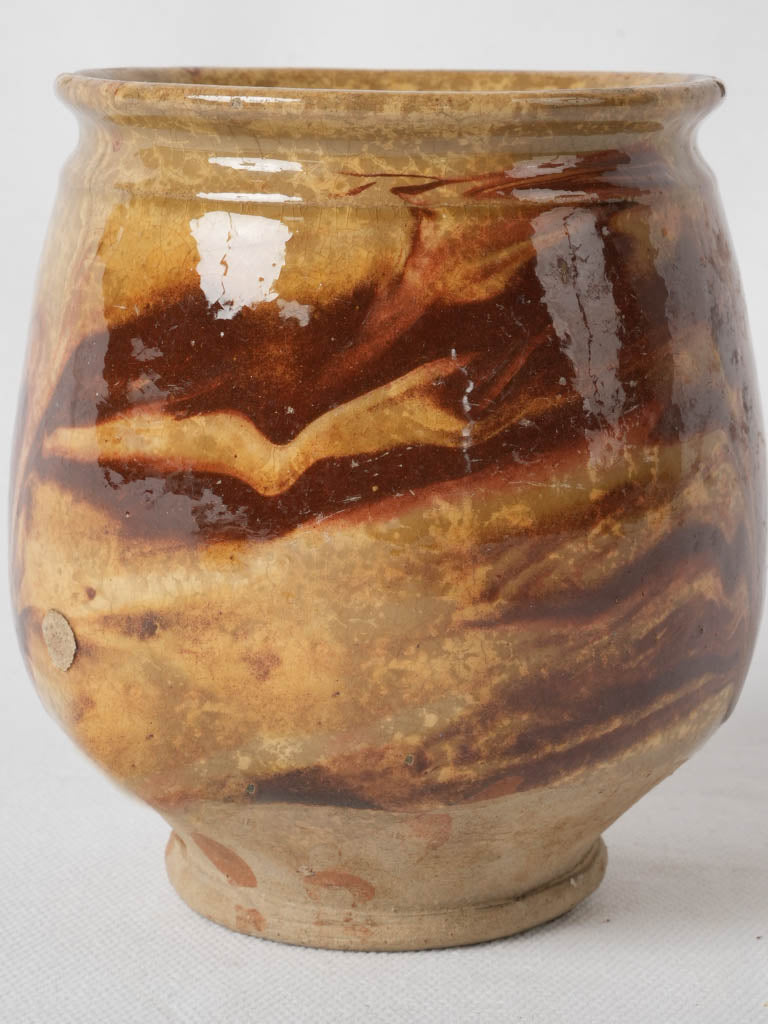 Charming French floral antique pot