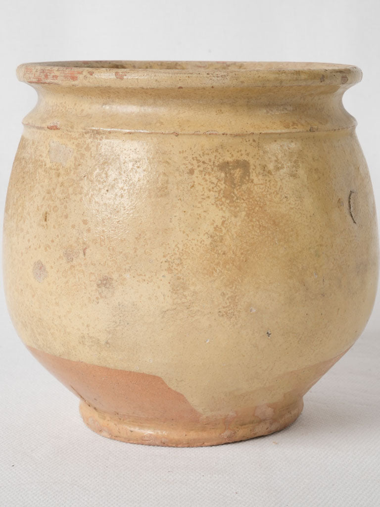Rustic terracotta Provencal cooking vessel