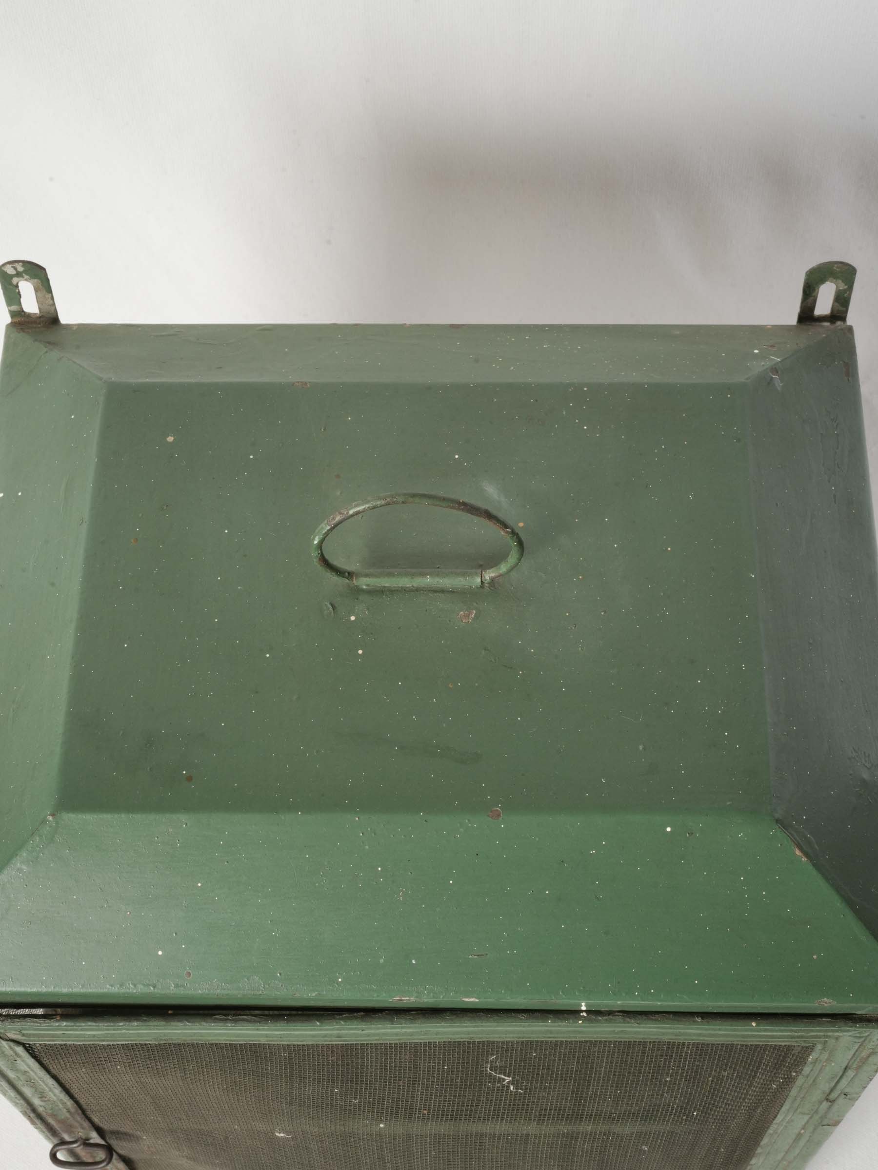 Antique French Garde-Manger / Food Safe w/ Green Patina
