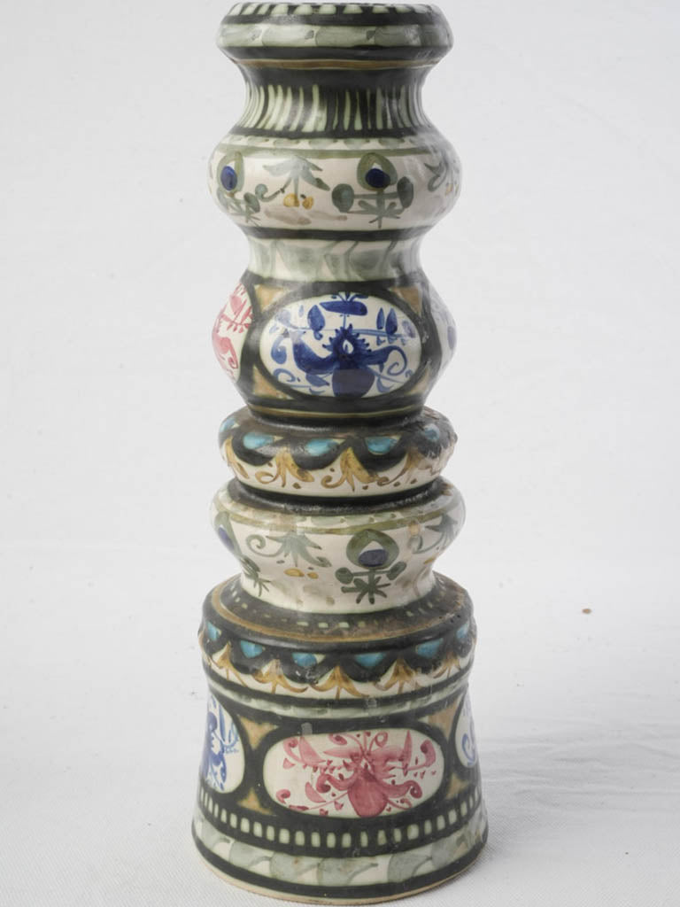 Colorful mid-century ceramic vase