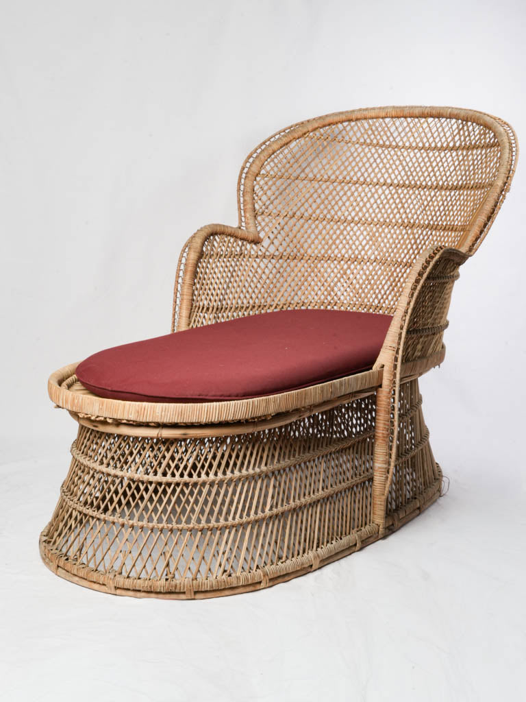 Classic French wicker furniture piece  