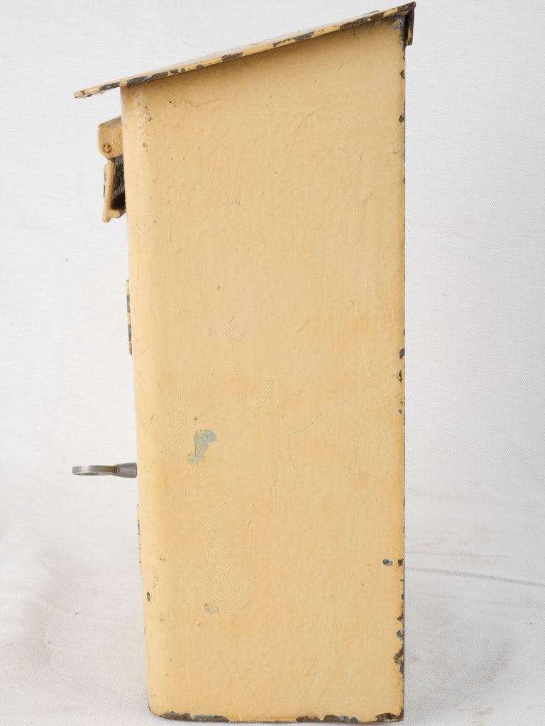 Antique French Postbox - Yellow 15"