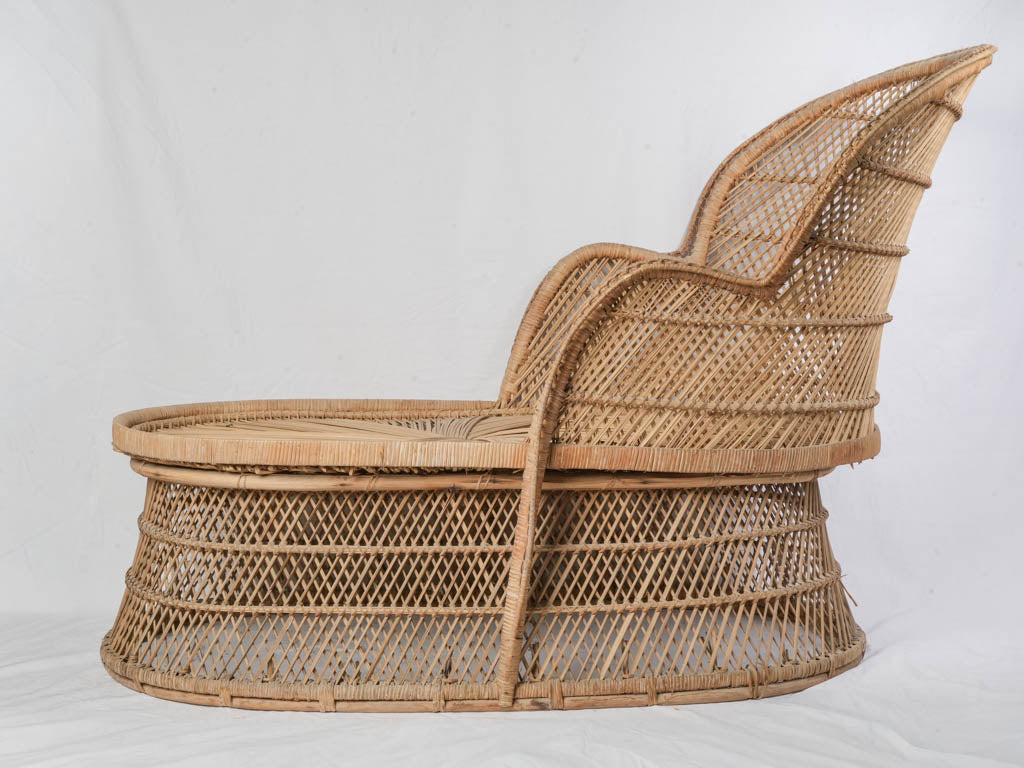 Airy informal wicker furniture design  