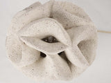Vintage carved limestone lamp - Albert Tormos 10¼"