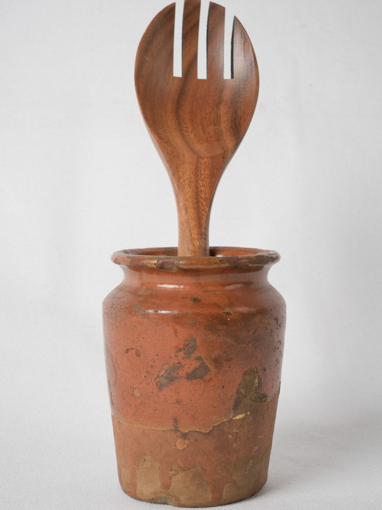 Delightful French terracotta honey pot