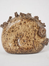 Sculptural small fish vase - terracotta 4¼"