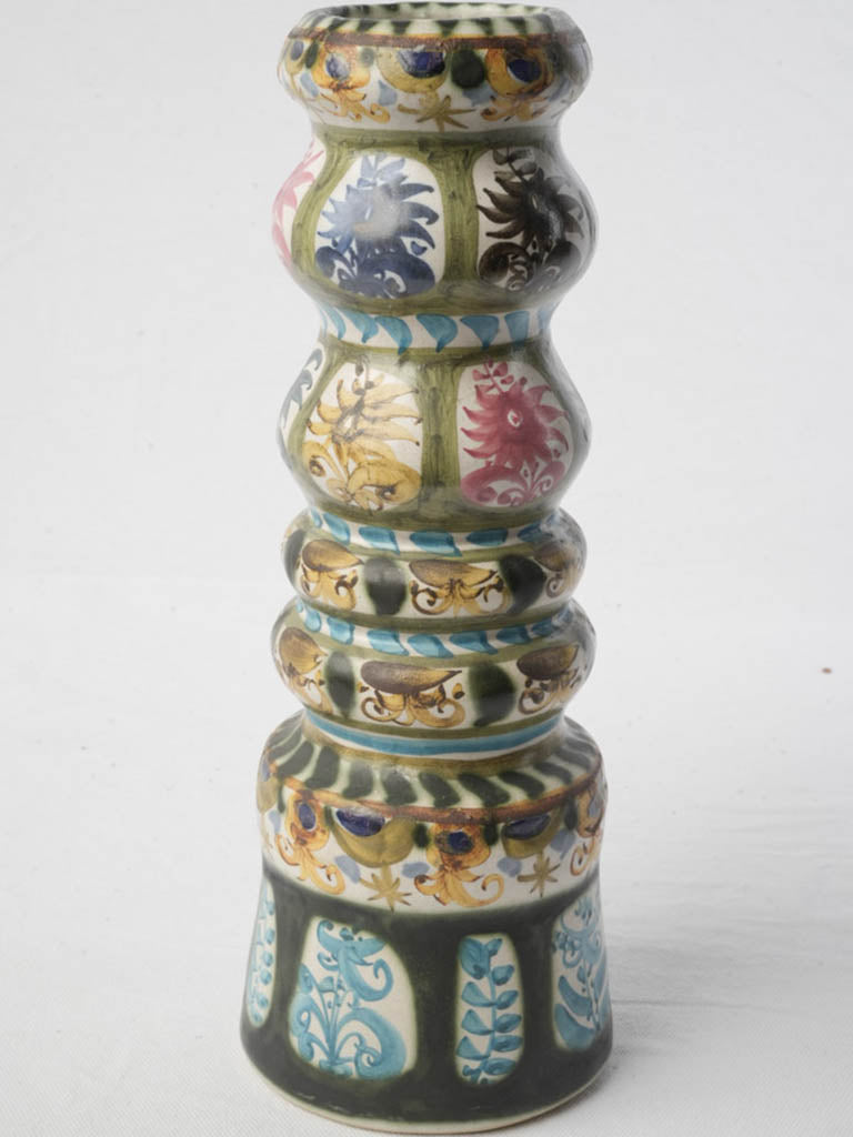 Breton-style ceramic candlestick  