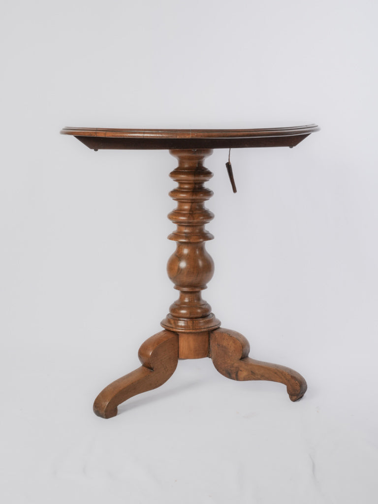 Antique French tilt-top table