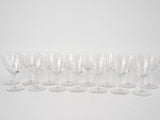 Classic etched wine glasses crystal